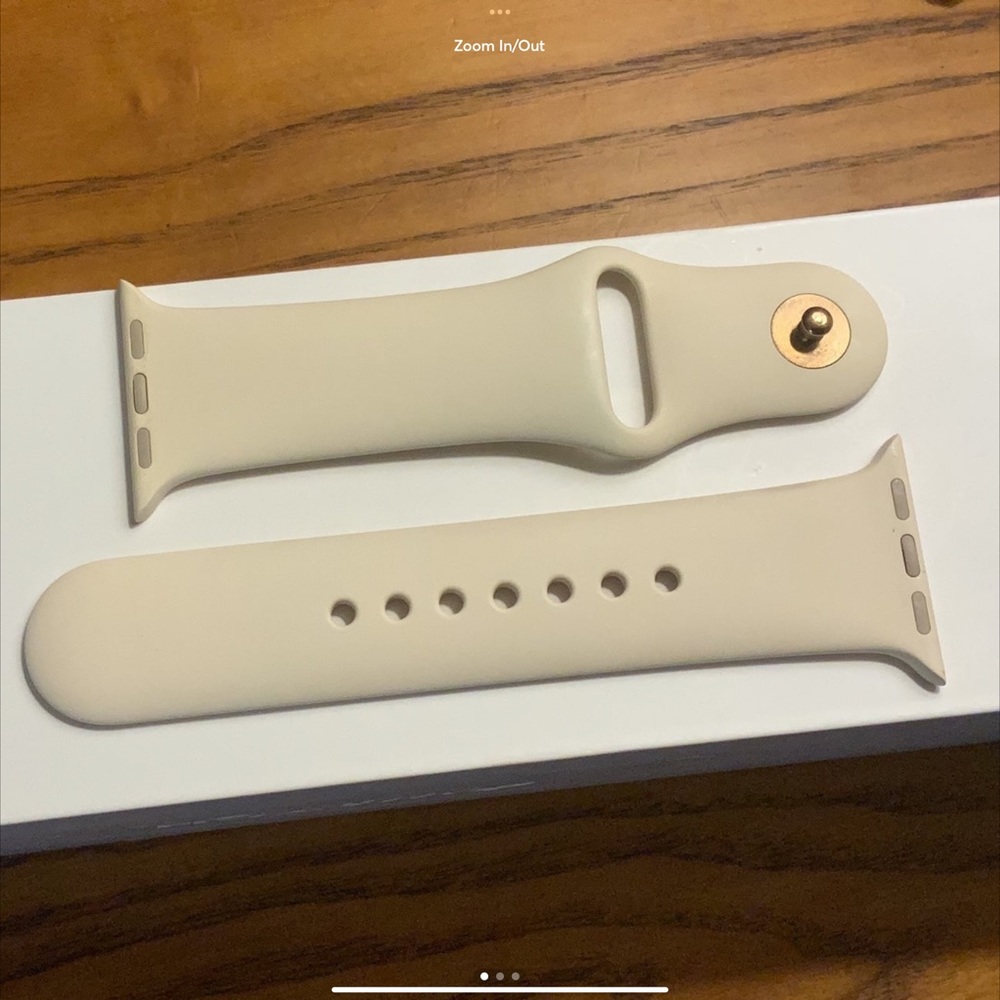 “ANTIQUE WHITE” Apple Sport Band  for 38mm 40mm & 41mm Apple Watches